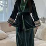 Ensemble manche broderie