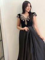 ⁦robe soiree v⁩ - الصورة ⁦5⁩